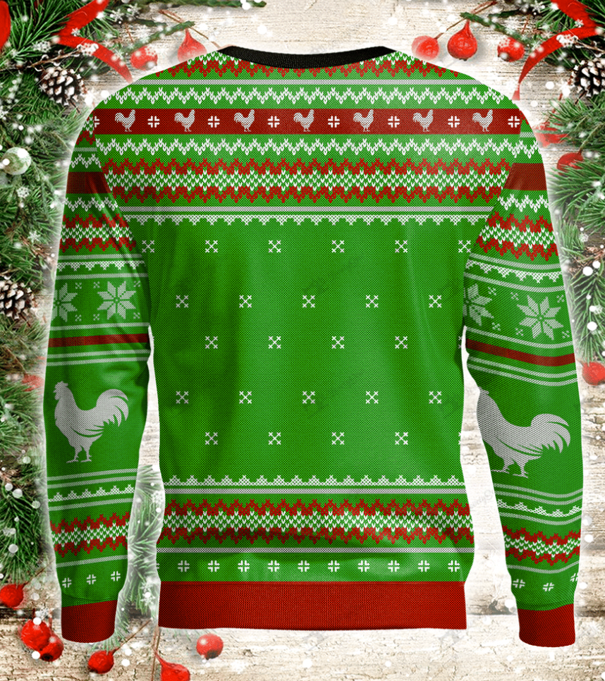 Dear Santa just bring Chickens ugly sweater 2