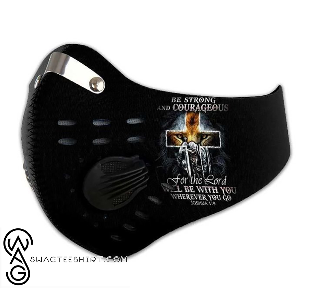 Be strong and courageous knight filter activated carbon face mask