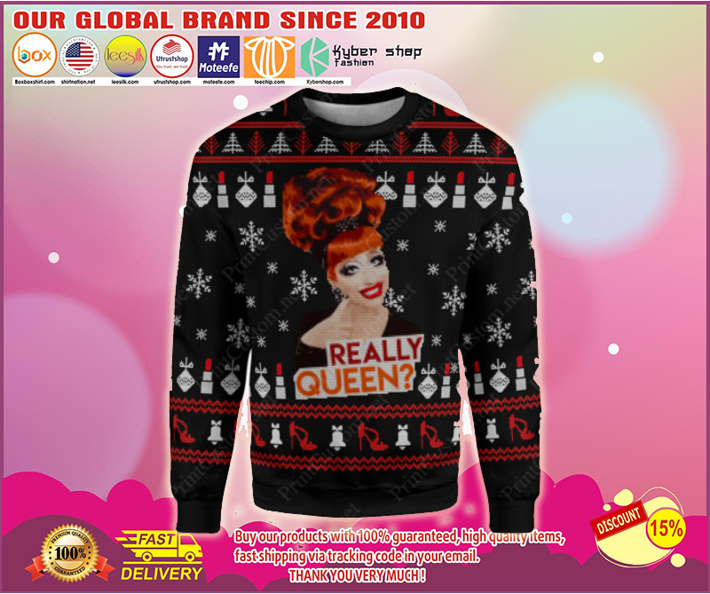 Really queen rupaul's drag race full printing ugly christmas sweater 2