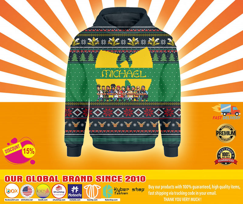 Wu tang clan custom personalized name 3d hoodie4