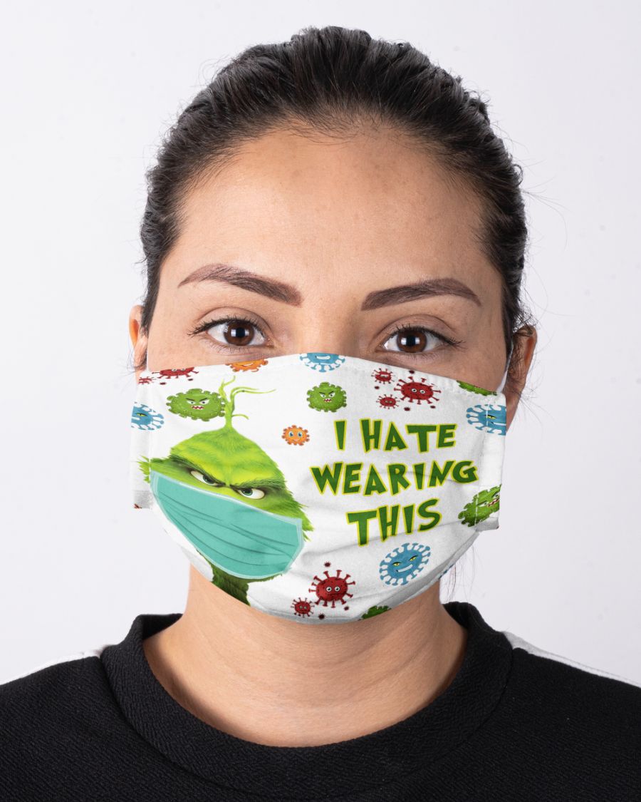 Grinch I hate wearing this face mask girl