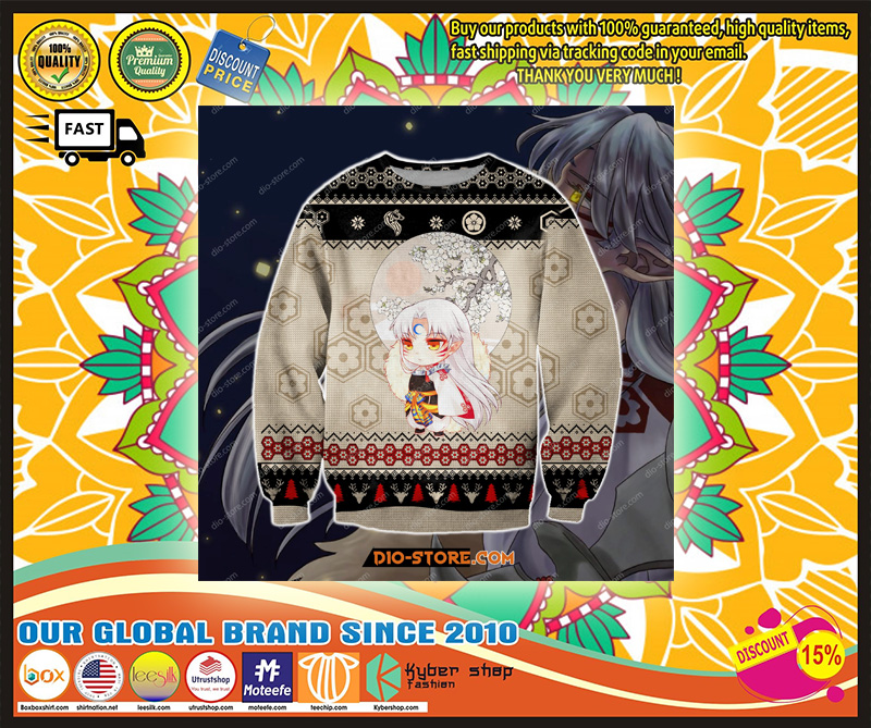 Inuysha manga ugly christmas sweater 3