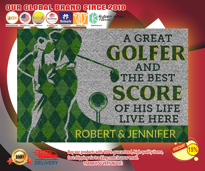 A great golfer and the best score of his life live here doormat 4