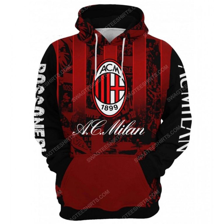 AC milan football club all over print shirt - front