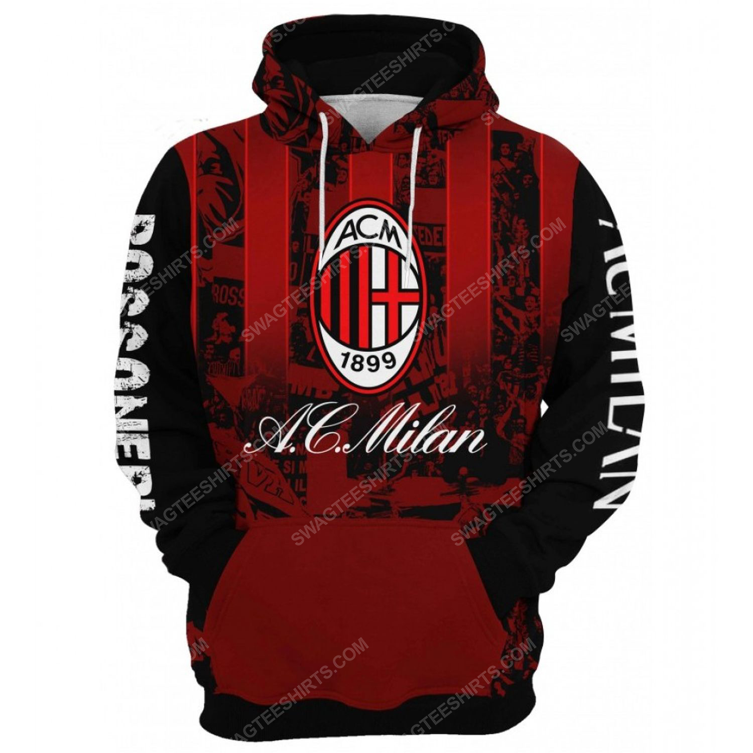 [special edition] AC milan football club all over print shirt – maria