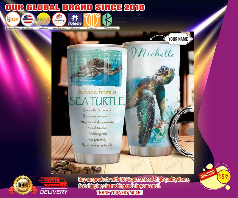 Advice from a sea turtle tumbler – LIMITED EDITION