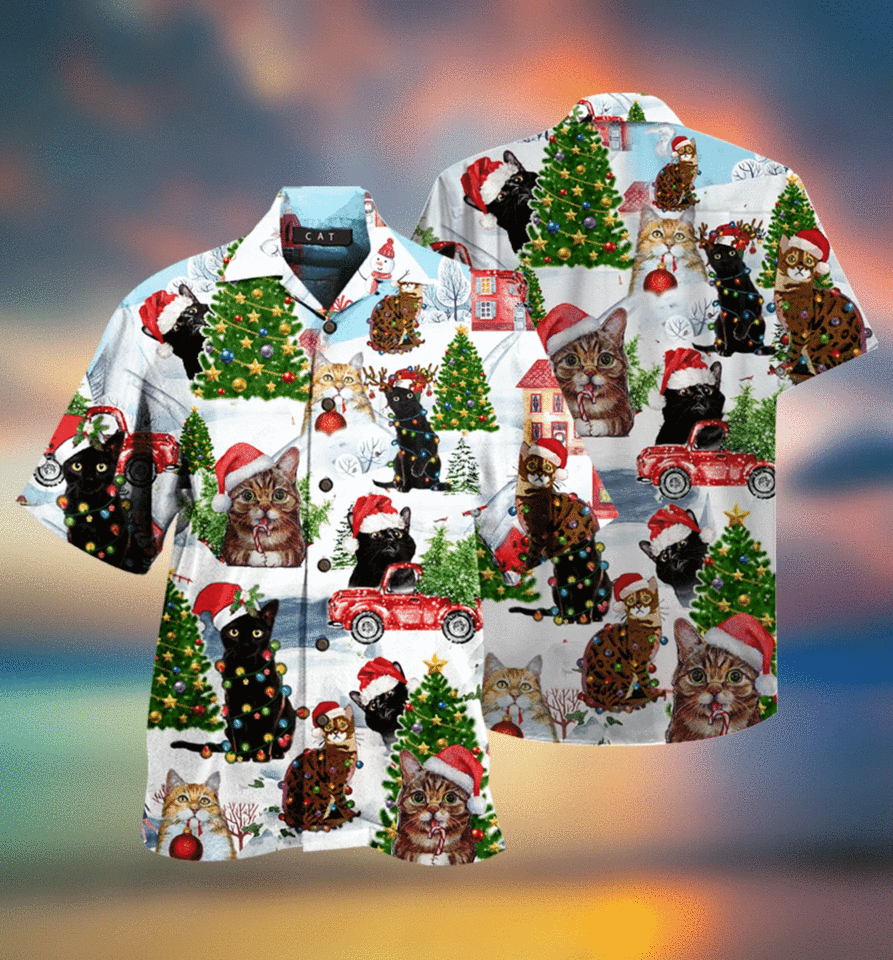 Cat Christmas Santa hawaiian shirt – LIMITED EDITION