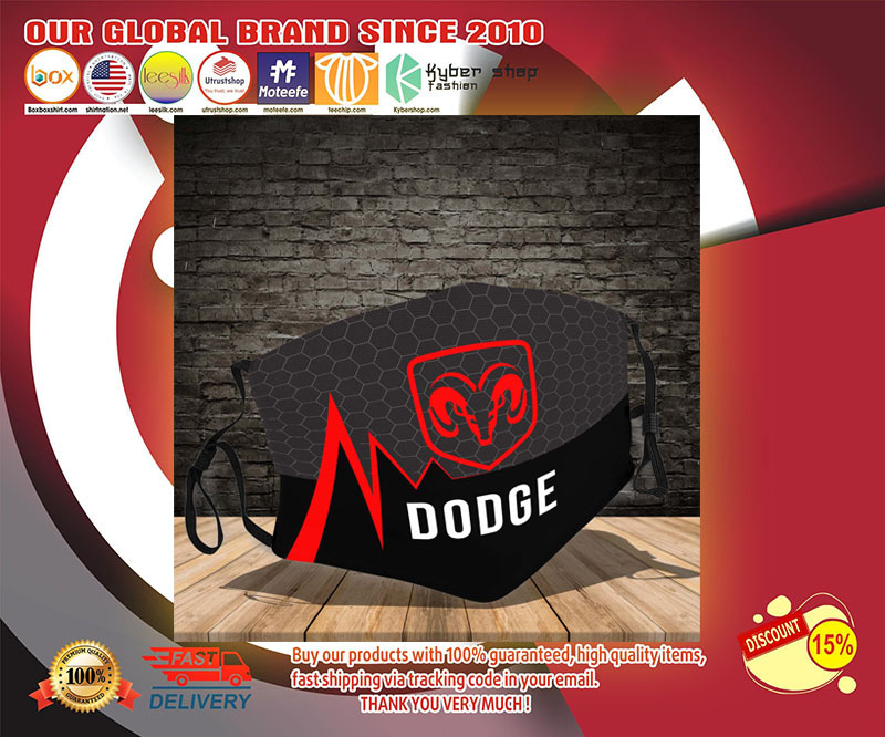 Dodge logo face mask