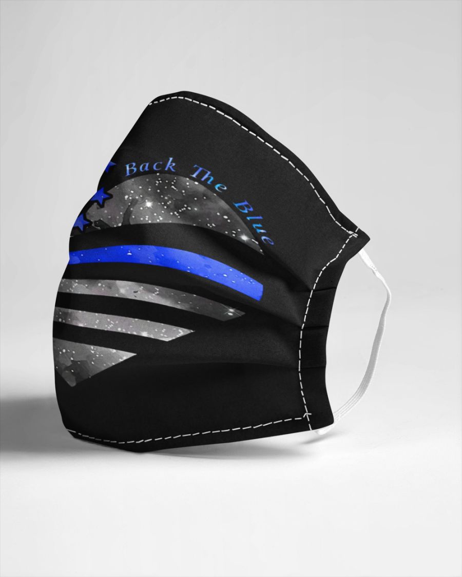 Back the blue heart 3d face mask - pic 3