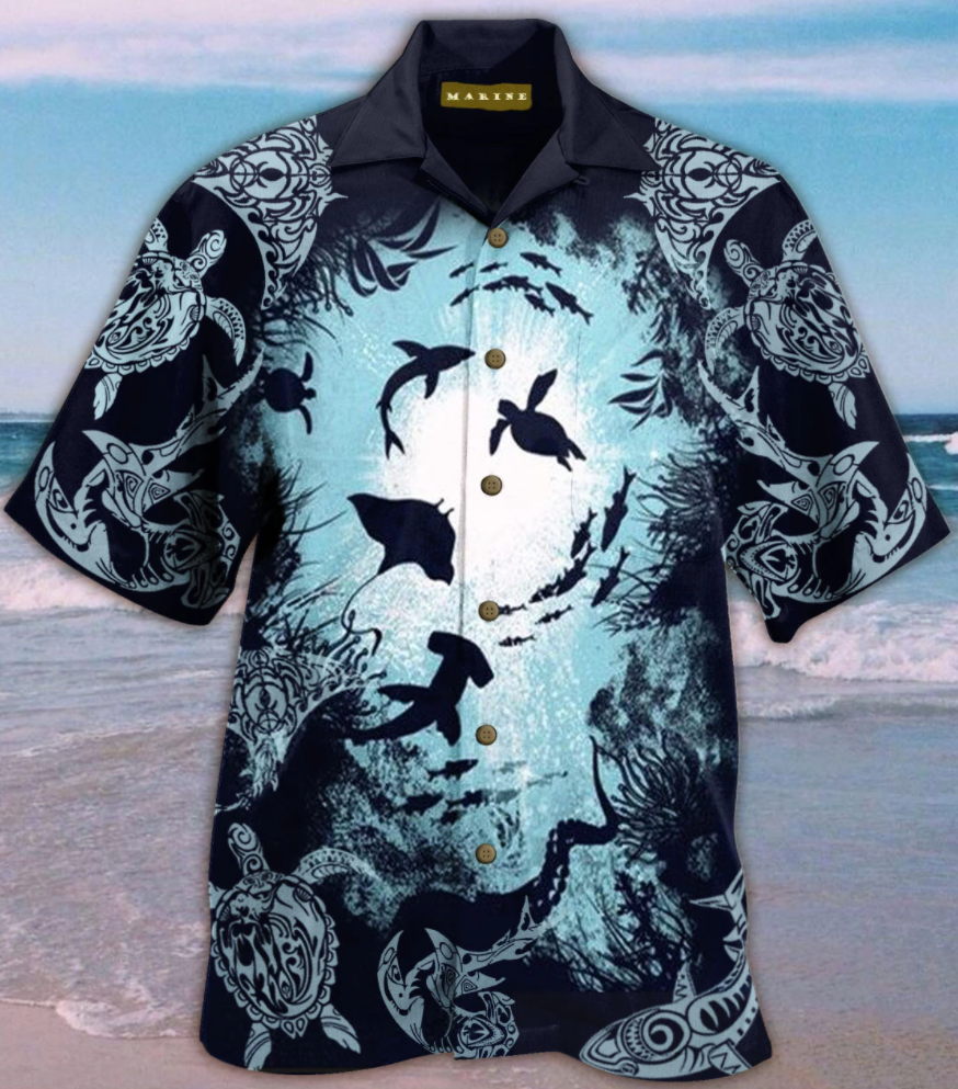 Aquarium life hawaiian shirt 1