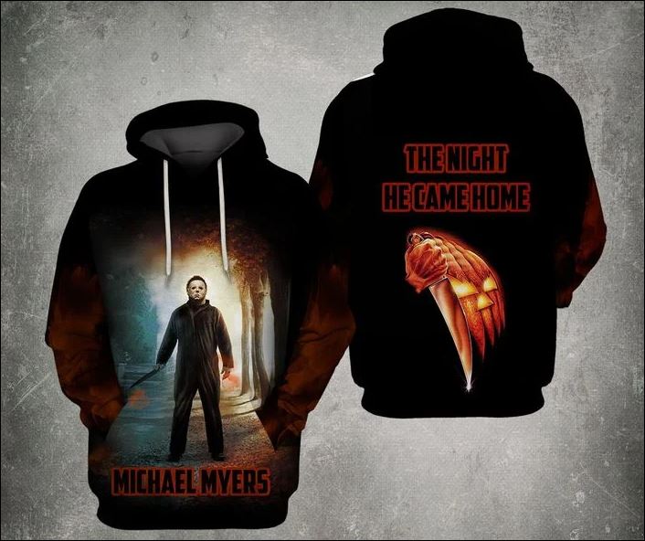 Michael Myers the night he came home all over printed 3D hoodie