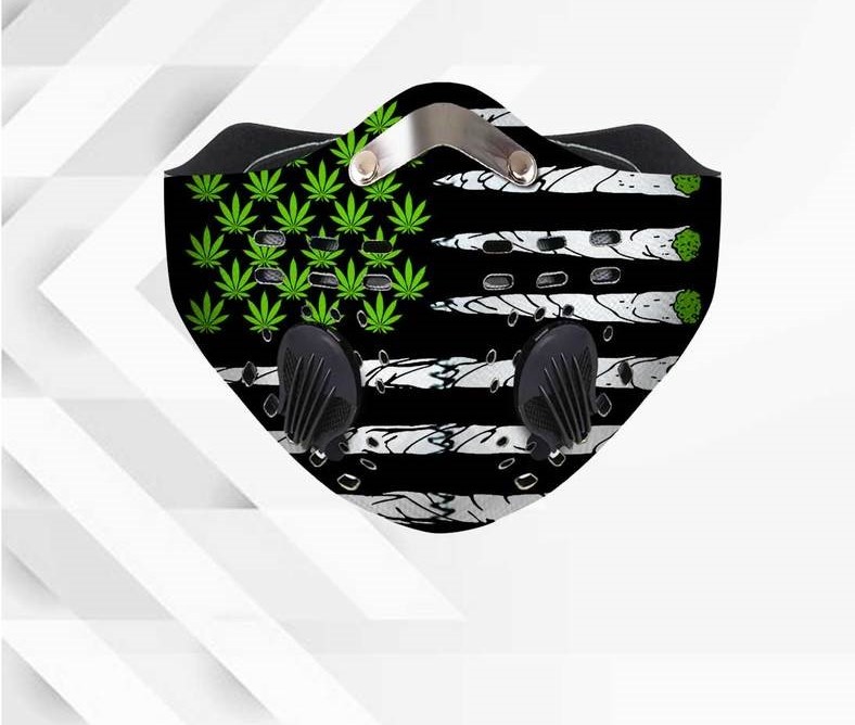 420 american flag anti pollution filter activated carbon face mask