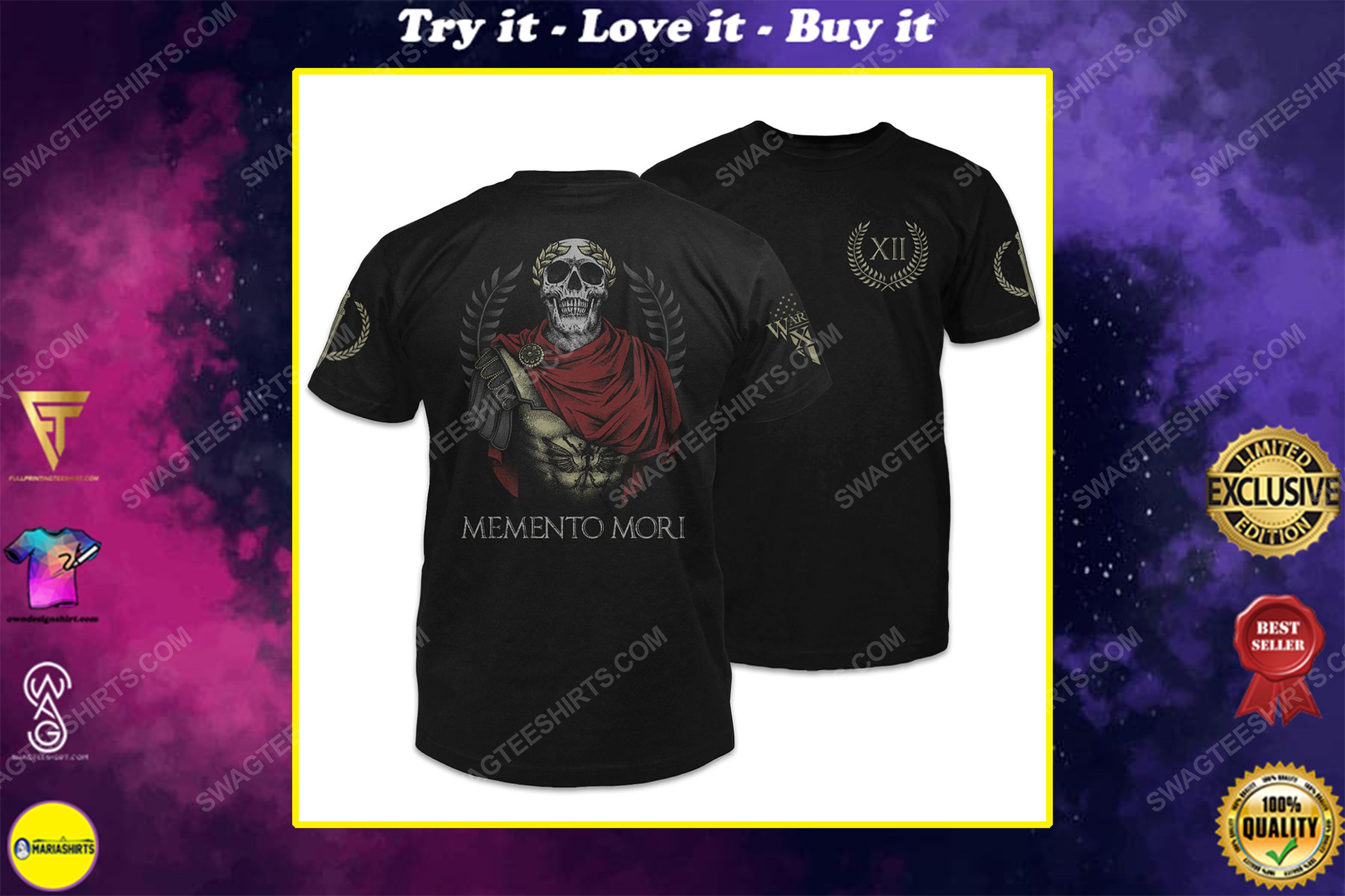 [special edition] Memento mori roman generals remember you must die shirt- maria