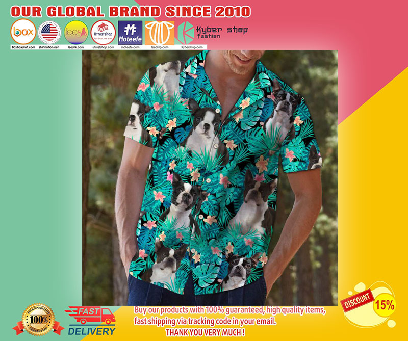 Boston terrier hawaiian shirt1