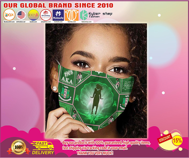 Alpha kappa alpha sorority incorporated 1908 face mask 2