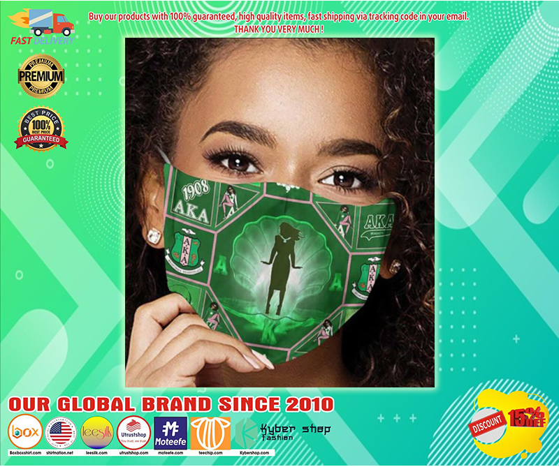 Alpha kappa alpha sorority incorporated 1908 face mask – LIMITED EDITION BBS