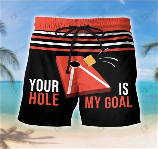 Your hole is my goal beach short