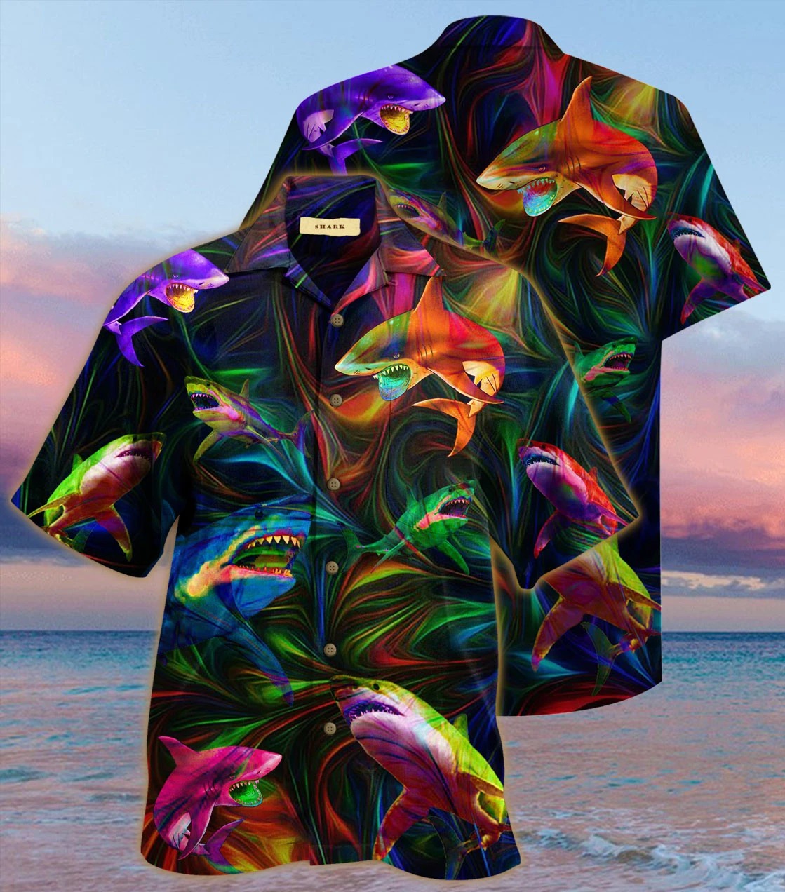 Amazing shark unisex hawaiian shirt