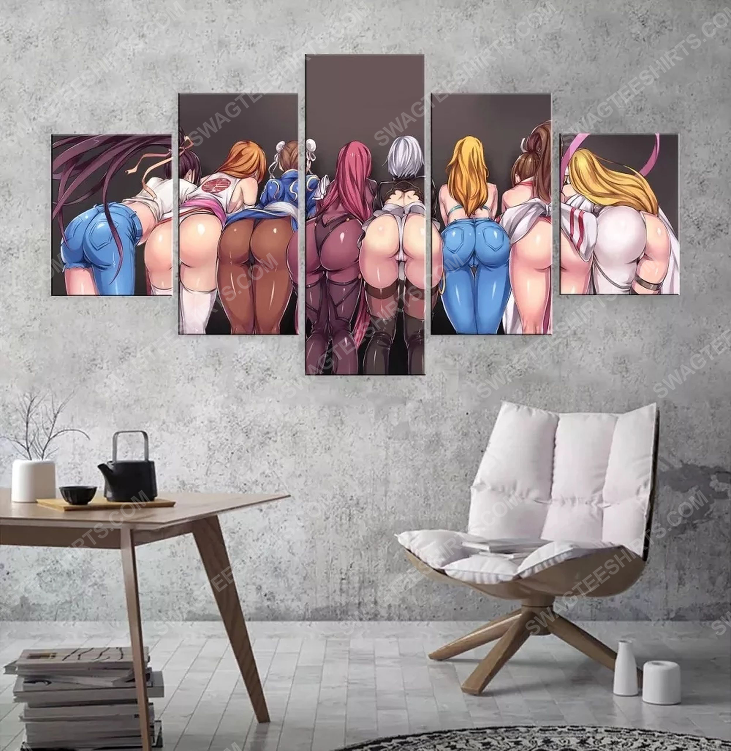 [special edition] Anime sexy ass print painting canvas wall art home decor – maria