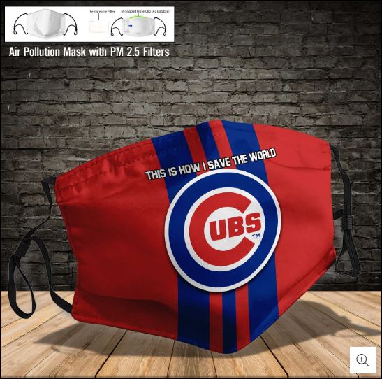 Chicago Cubs this how i save the world face mask – dnstyles