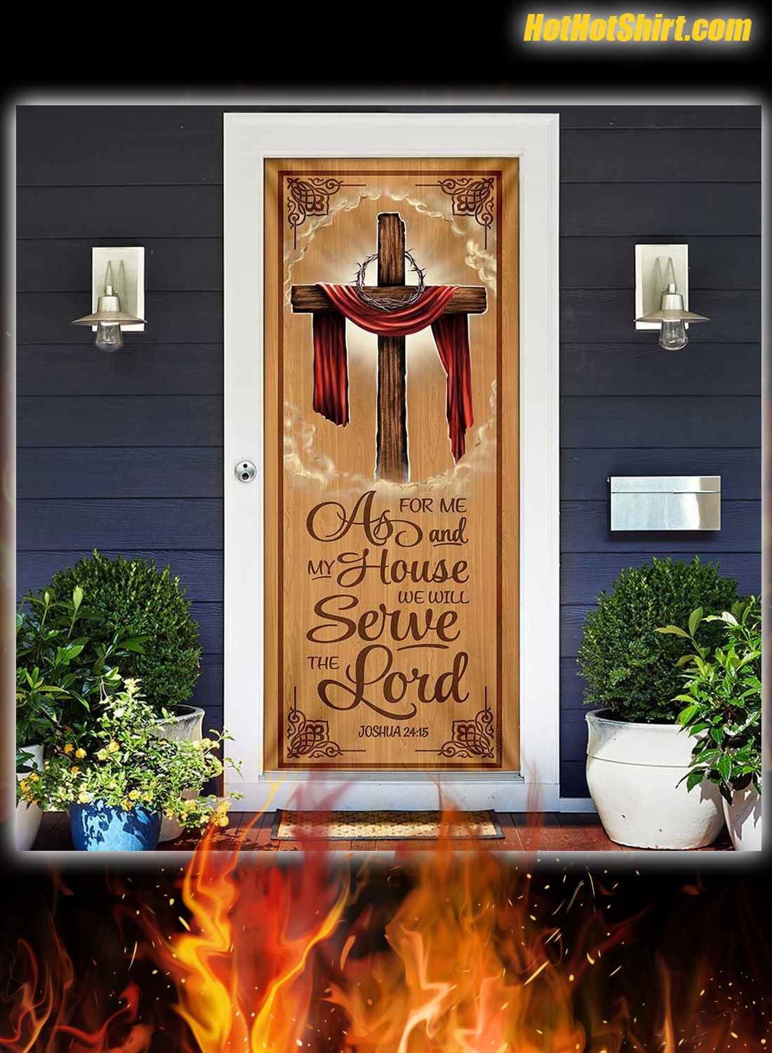 As For Me And My House We Will Serve The Lord Door Cover 1