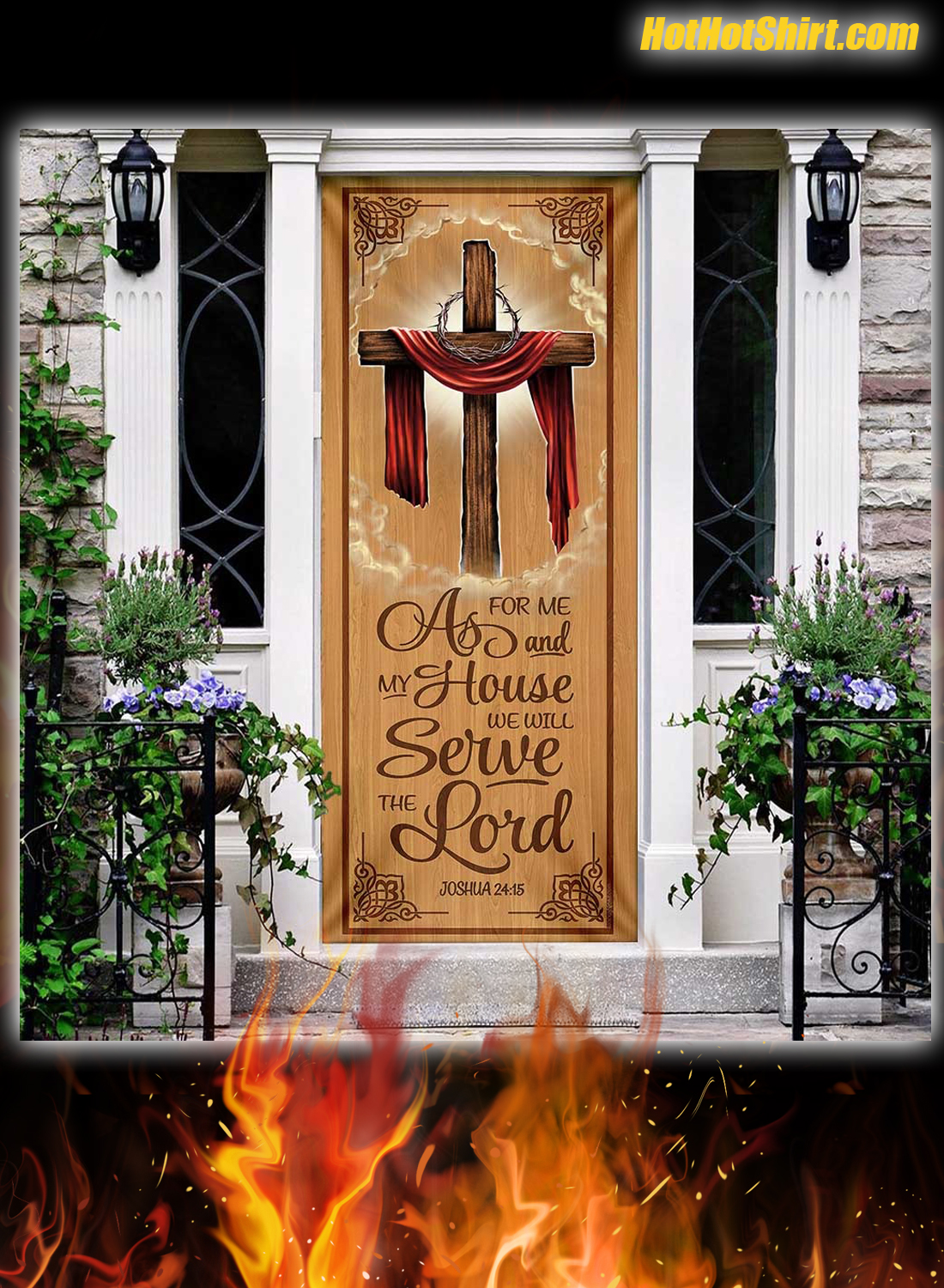 As For Me And My House We Will Serve The Lord Door Cover