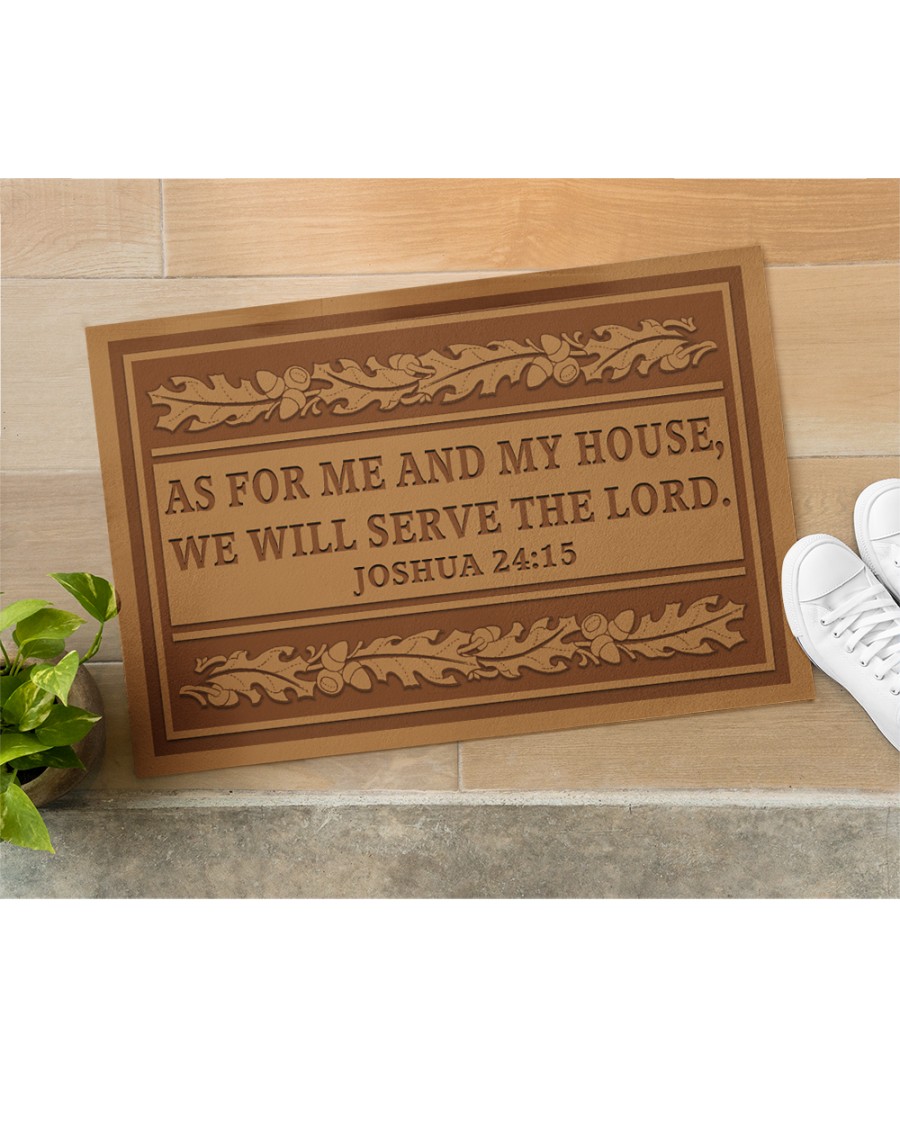 [LIMITED EDITION] As for me and my house we will serve the lord doormat