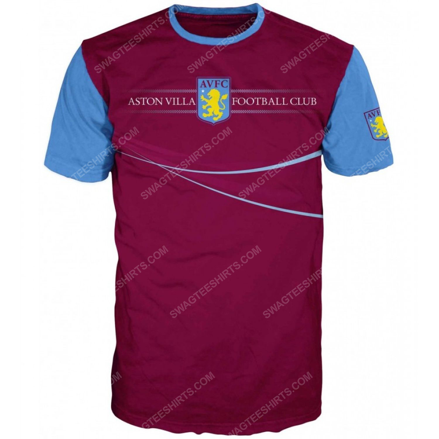 [special edition] Aston villa football club all over print shirt – Maria
