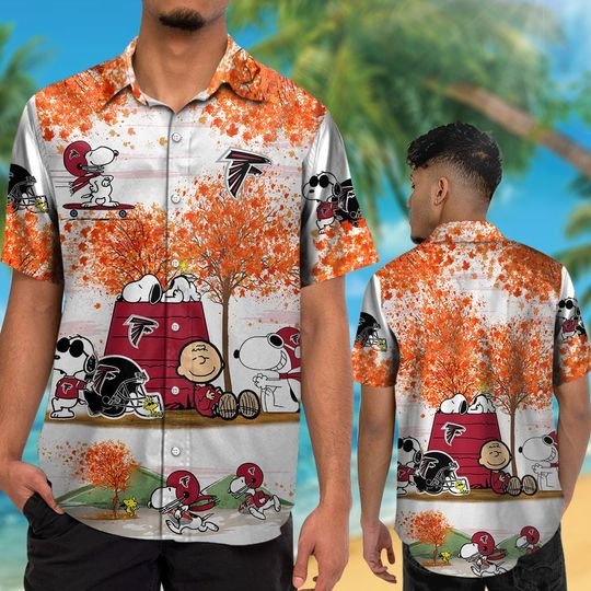 Atlanta Falcons Snoopy autumn hawaiian shirt,short