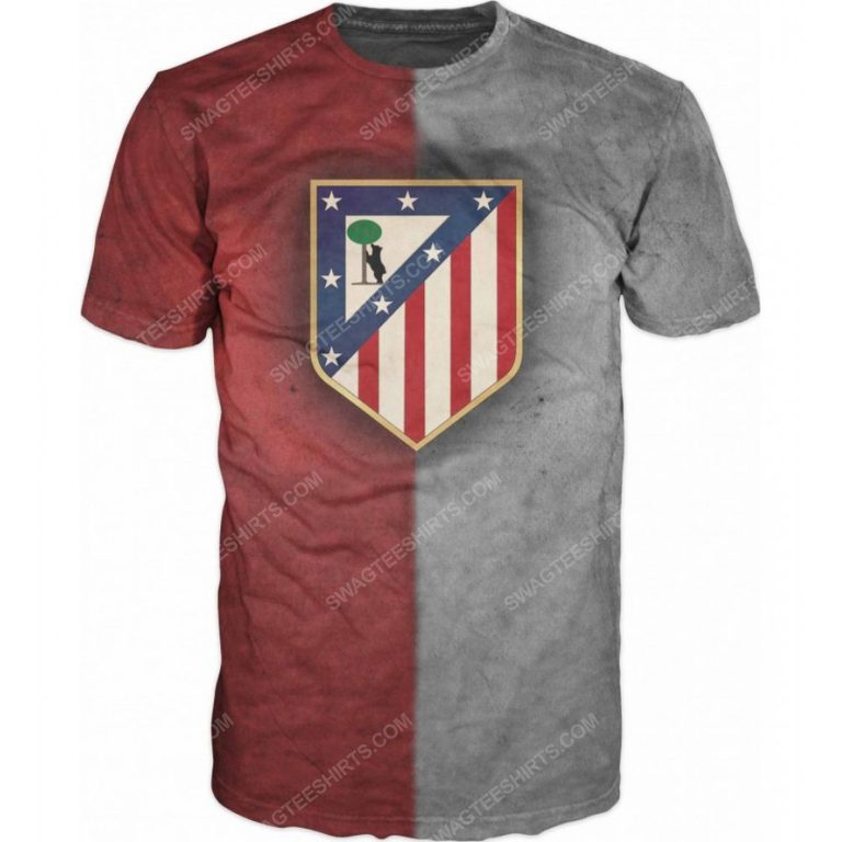 Atletico madrid football club full printing shirt - back