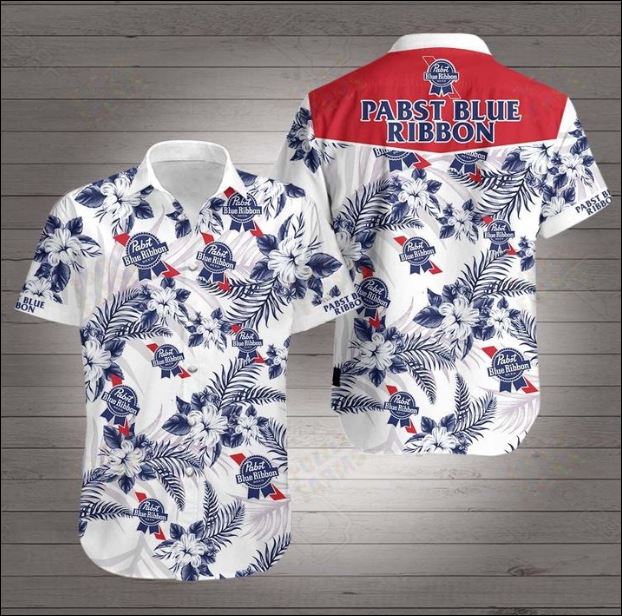 Pabst Blue Ribbon Hawaiian 3D Shirt