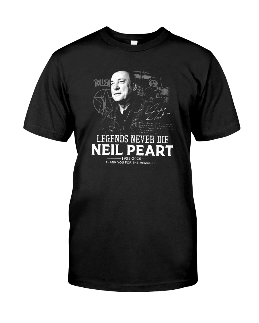 Neil Peart Legends never die thank you for the shirt