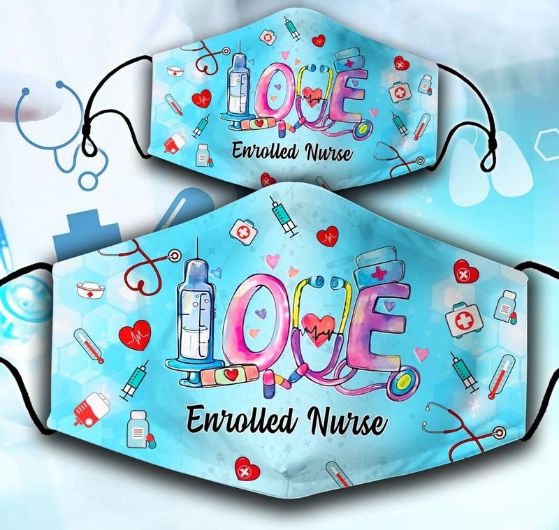 Love Enrolled Nurse Face Mask