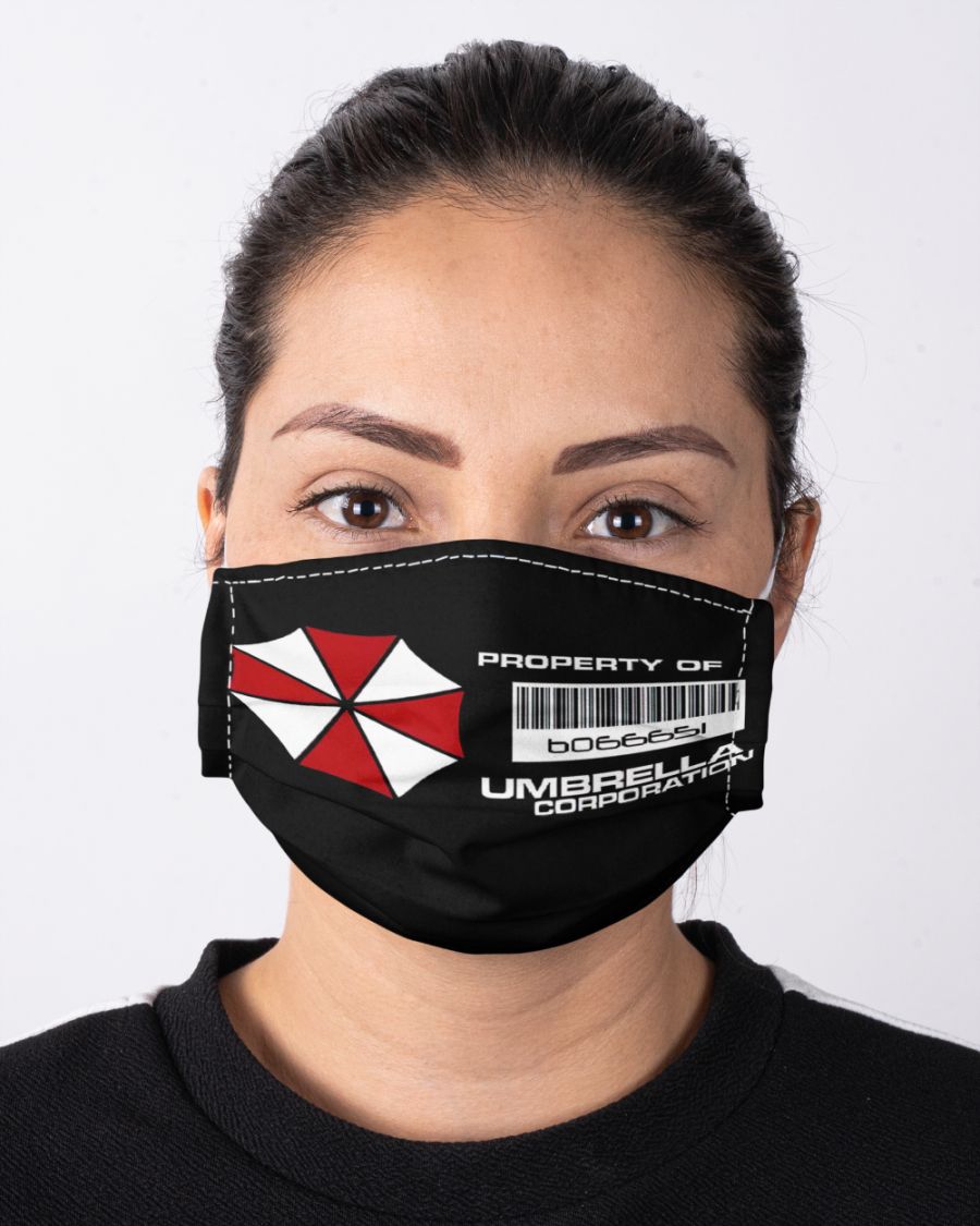Property of umbrella corporation face mask