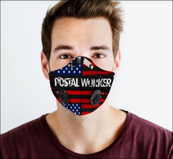 Postal worker America flag activated carbon Pm 2.5 Fm face mask – Dnstyles
