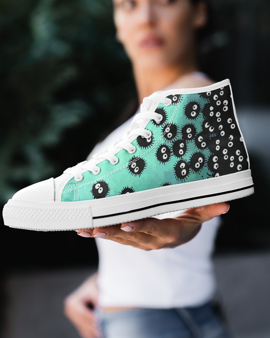 Susuwatari soot sprites high top shoes Picture 1