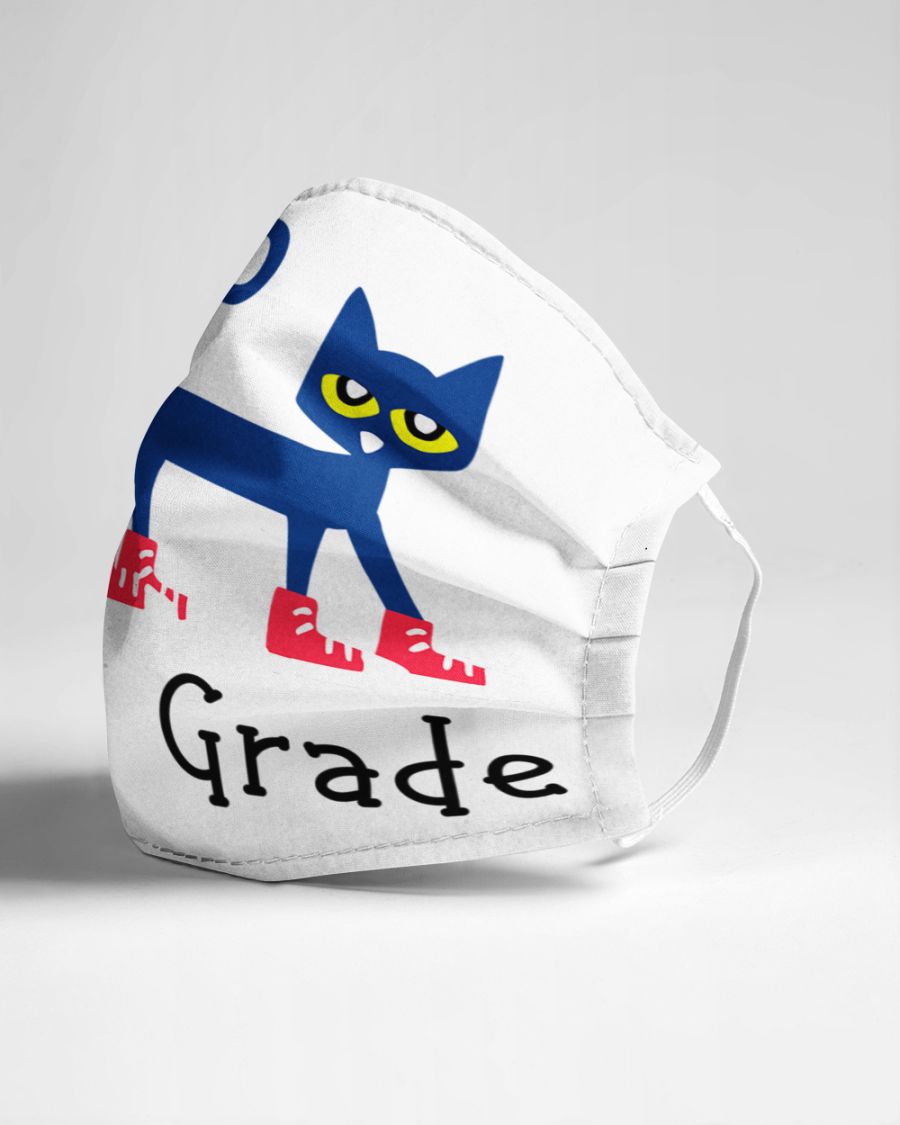 Cat All is good in first grade face mask 1