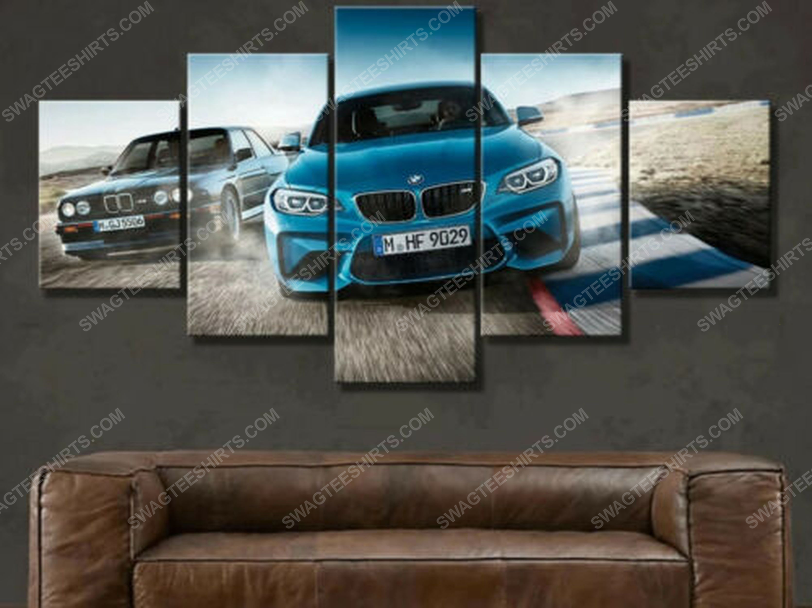 [special edition] BMW m2 sports car racing print painting canvas wall art home decor – maria
