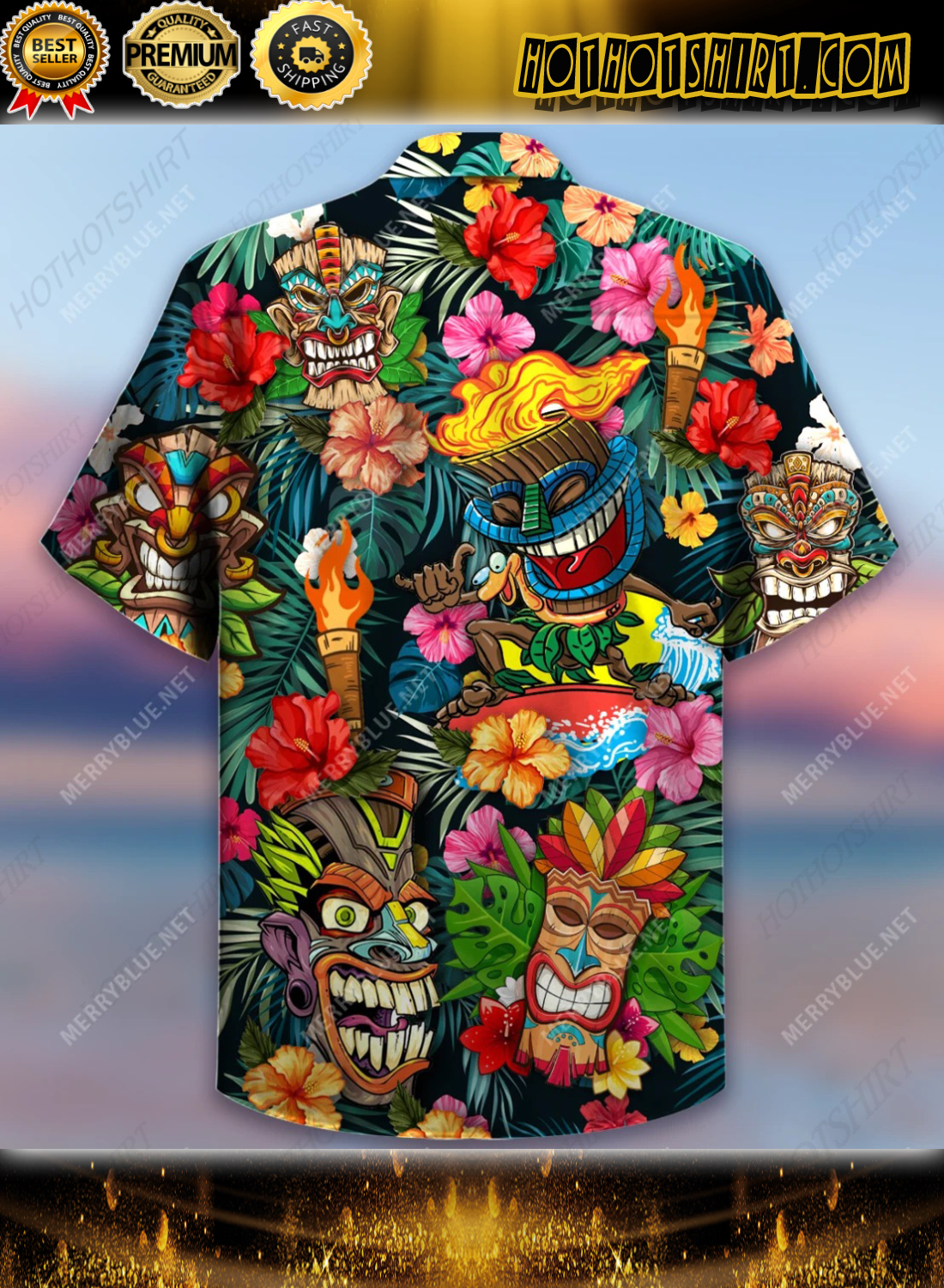 Aloha Tiki Tiki Awesome Unisex Hawaiian Shirt 2