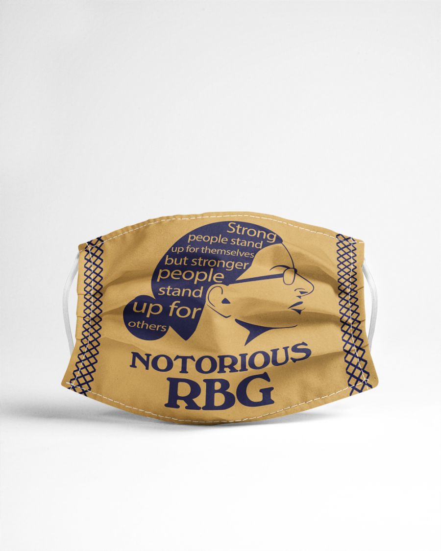 Notorious rbg strong people stand up face mask 1