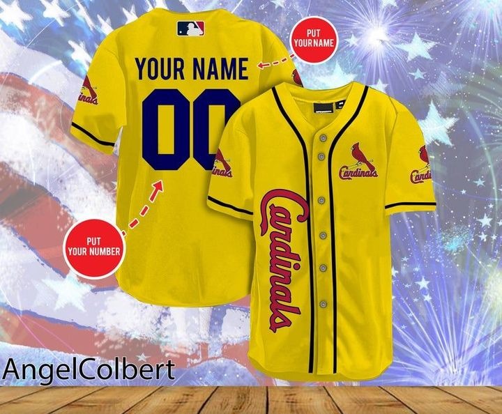 St. Louis Cardinals Personalized Name And Number Baseball Jersey Shirt 5