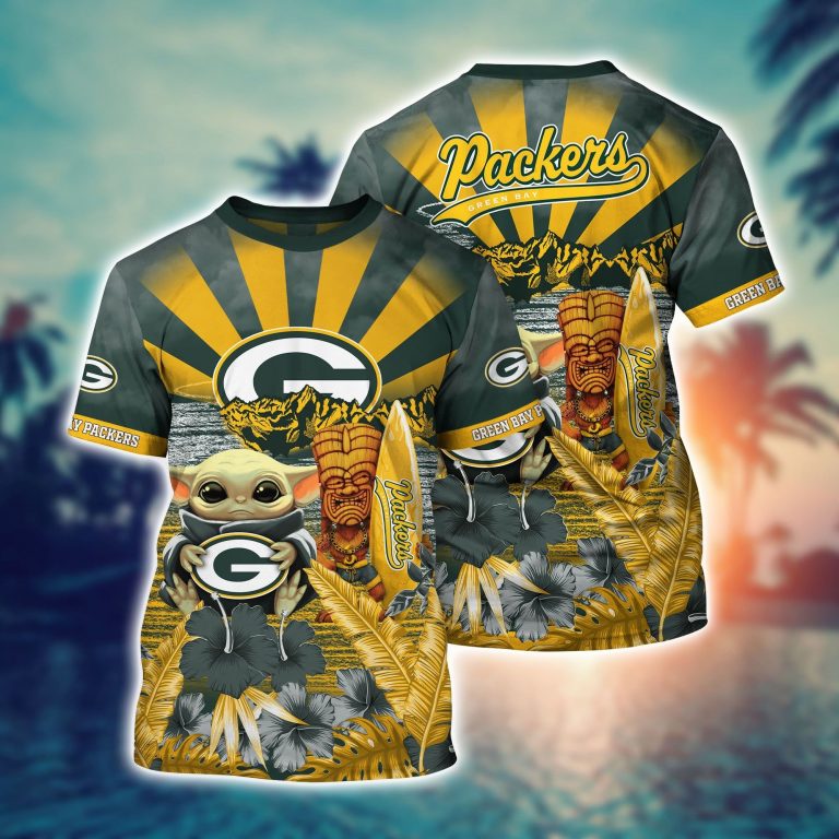 Baby Yoda Green Bay Packers The Desert Sun 3d shirt (1)