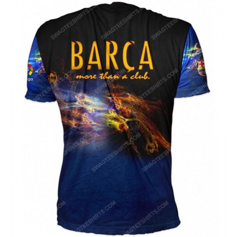 Barcelona football club barca more than a club full printing shirt - back