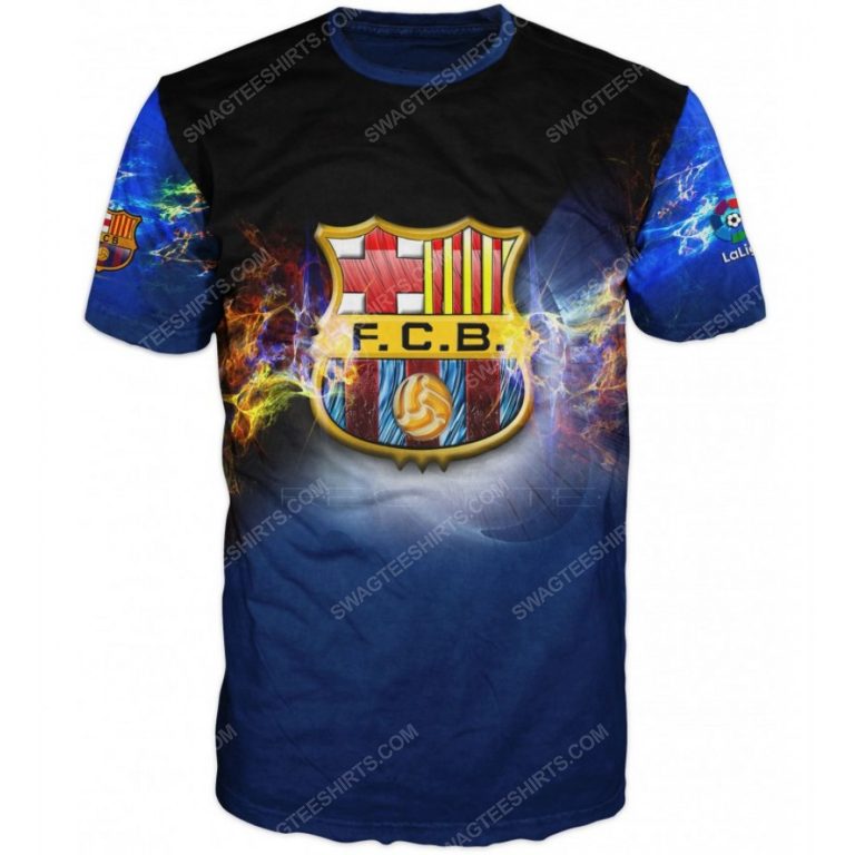 Barcelona football club barca more than a club full printing shirt - front