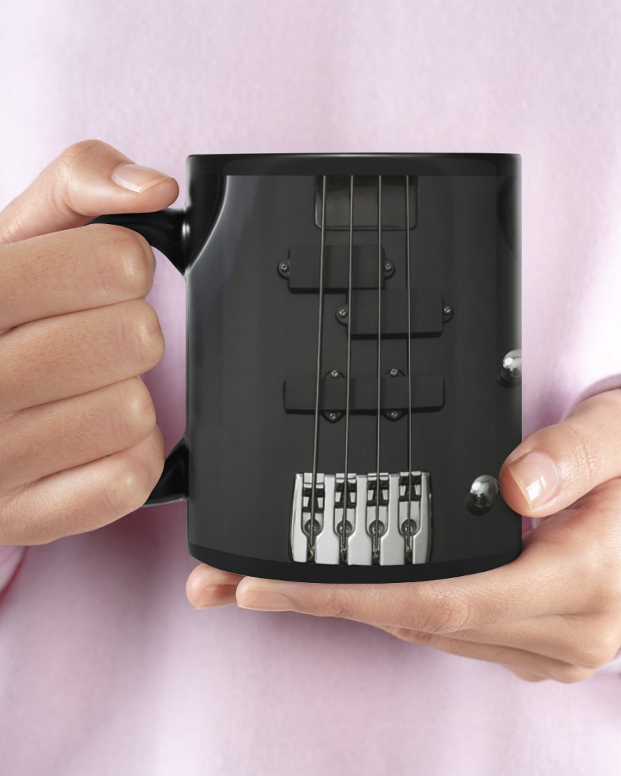 Bass Guitar Black Strings mug 2