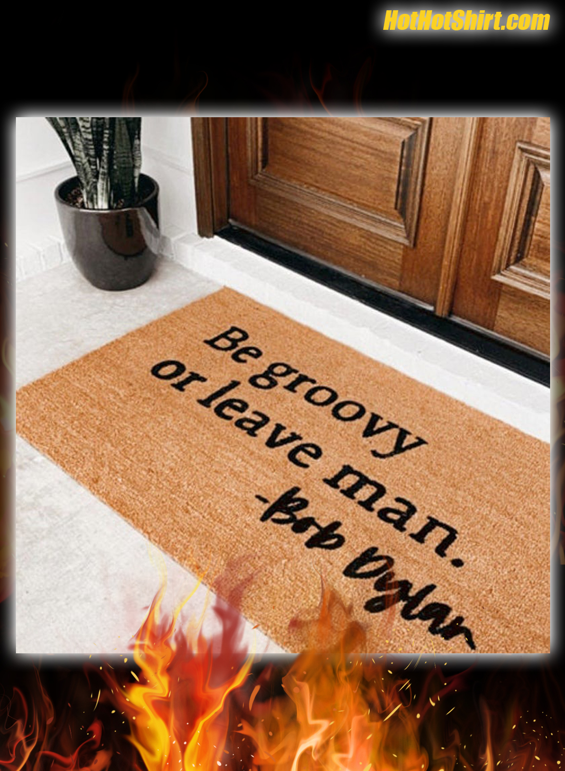 Be Groovy Or Leave Man Doormat 1