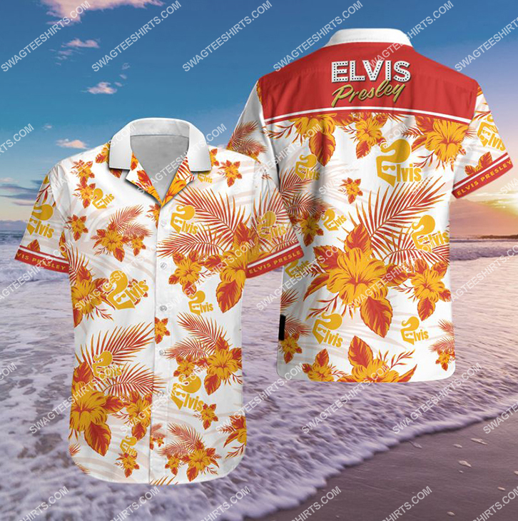 elvis presley singer all over print hawaiian shirt 21