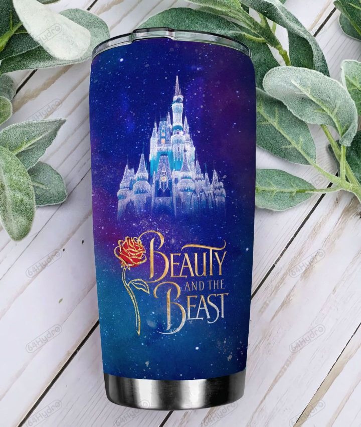 Beauty and the beast stainless steel tumbler 2