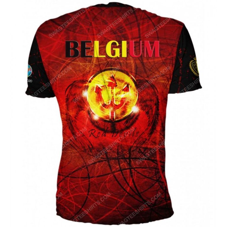 Belgium national football team full printing shirt - back