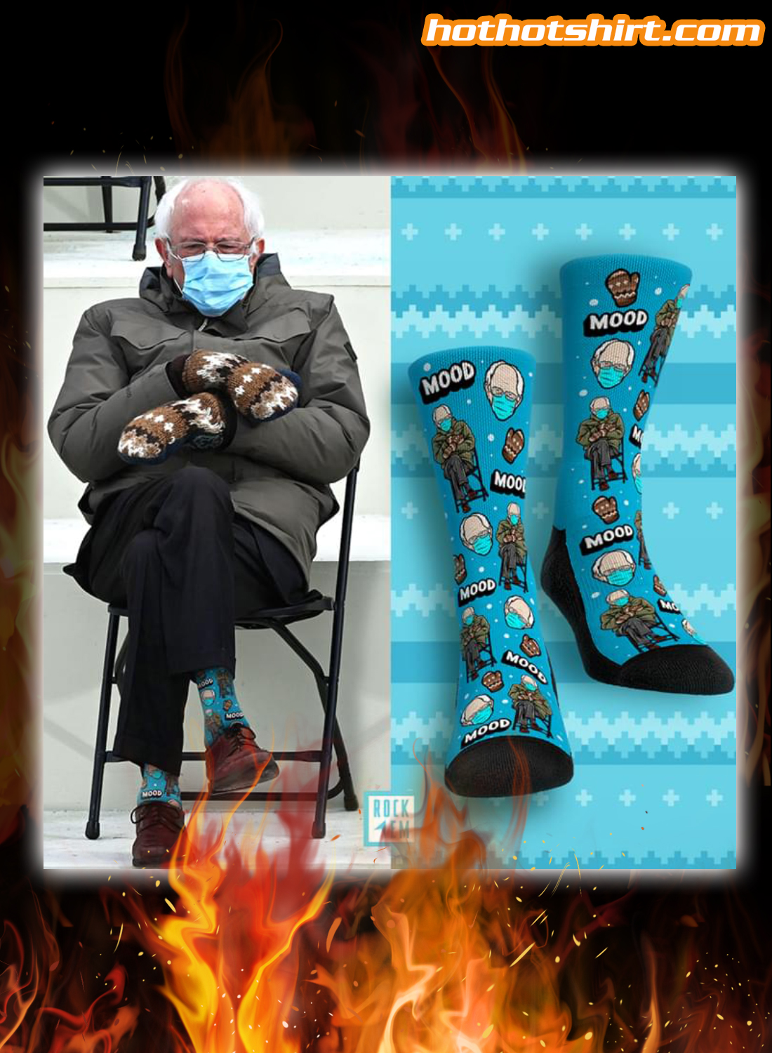 Bernie inauguration meme socks 1
